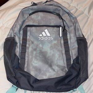 Adidas Cloudy Aqua Gray Backpack. New, no tags